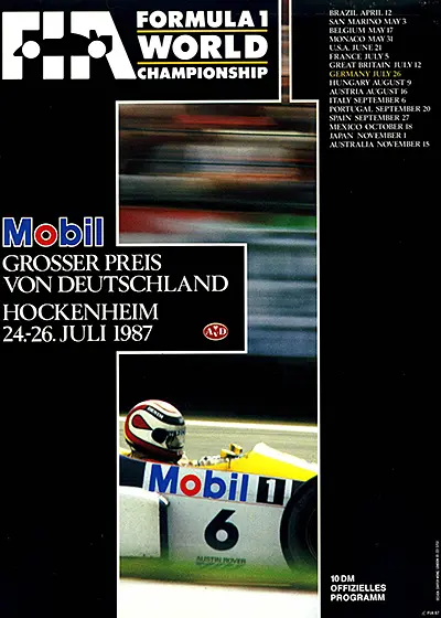 1987-07-26 | 1987 Grosser Preis von Deutschland | Hockenheim