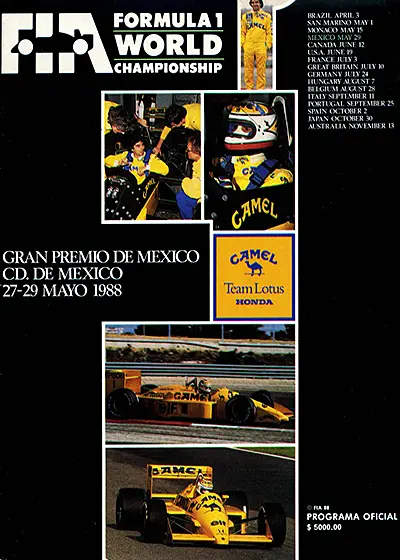 1988-05-29 | 1988 Gran Premio De Mexico | Mexico
