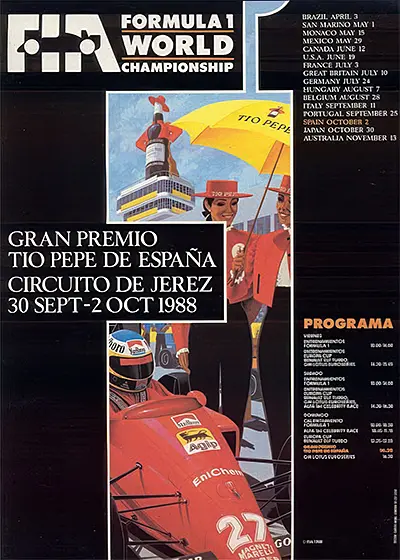1988-10-02 | 1988 Gran Premio De Espana | Jerez de la Frontera