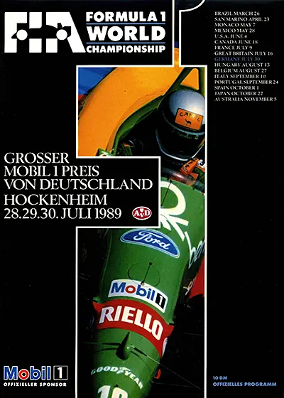 1989-07-30 | 1989 Grosser Preis von Deutschland | Hockenheim